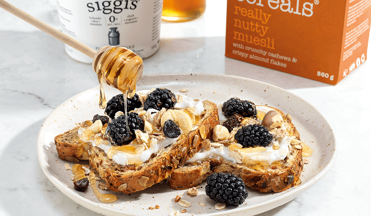 siggi's Icelandic-style yogurt: skyr - nutty muesli honey toast